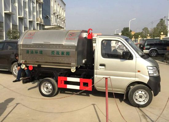 國(guó)五3方長(zhǎng)安勾臂垃圾車三種操控方式